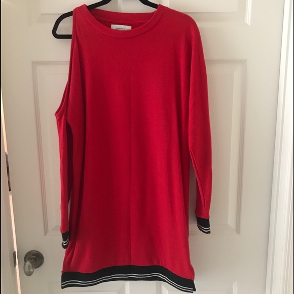 Fourteenth place cold shoulder red tunic/ dress - Picture 8 of 8
